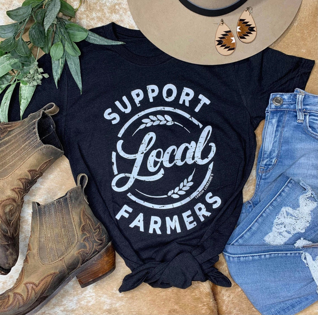Support Local Farmers-graphic tee