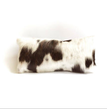 Load image into Gallery viewer, Mod Lumbar Pillow Brown and White Cowhide
