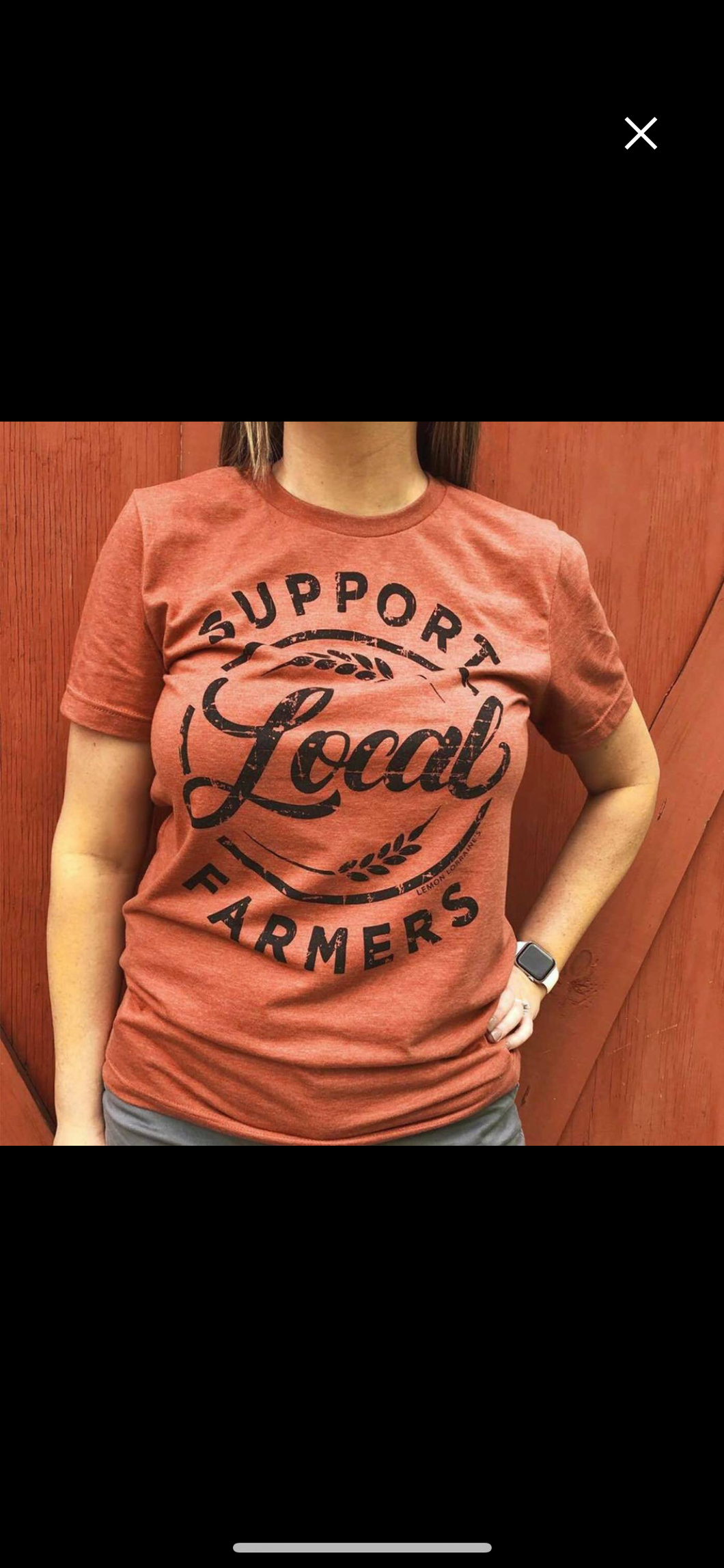 Support Local Farmers-Tee Heather Clay
