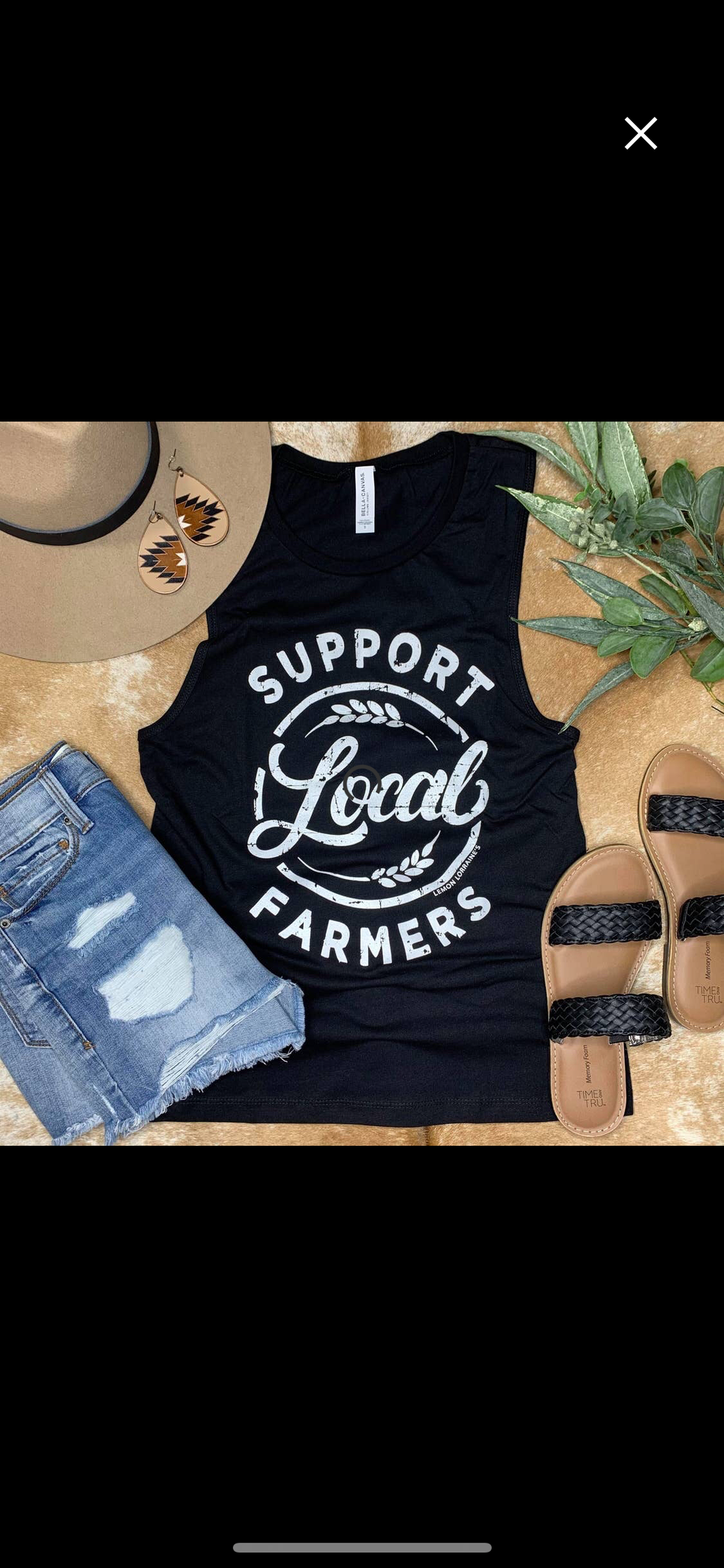 Support Local Farmers-Tank Top